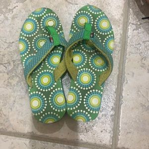 Girls POLO flip flops, size 3